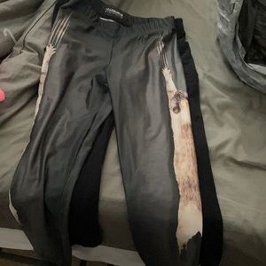 Gearbunch cat leggings. Never worn. Hate the fabric. Regular length.